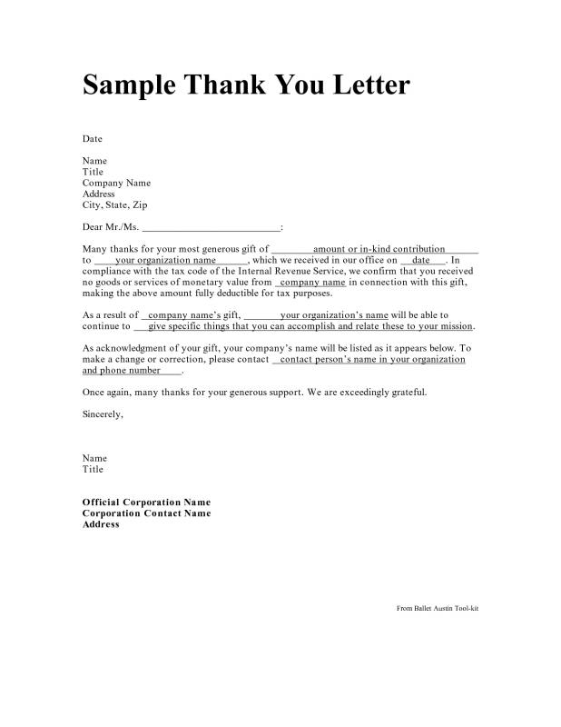 Sample Thank You Letter For Scholarship Template Business