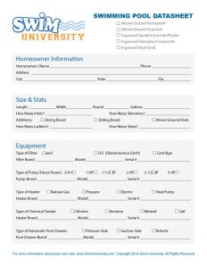 sample time sheet swimming pool datasheet