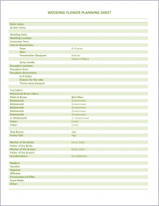 sample wedding program wedding planning worksheets becdeead