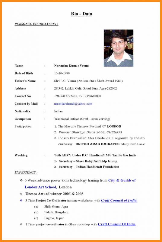 samples executive resumes