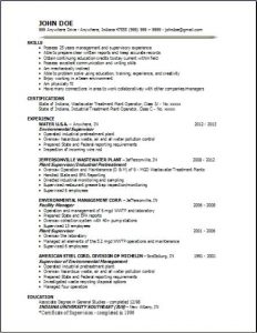 samples functional resumes waste management resume