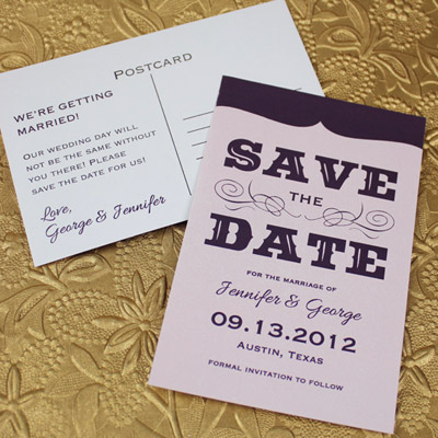 save the date postcard template