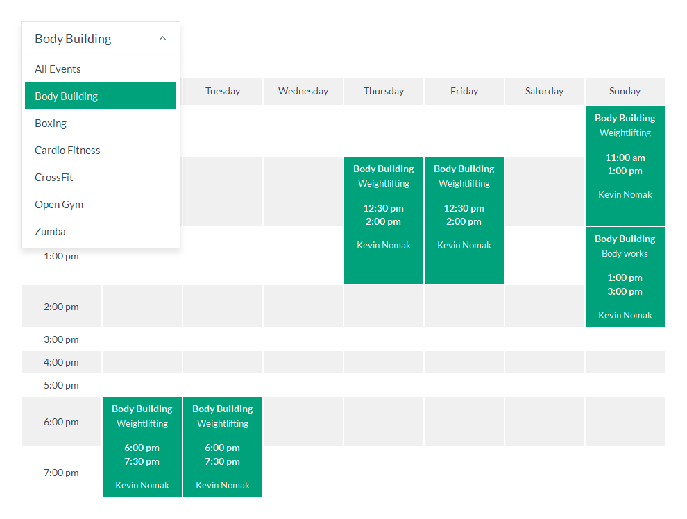 schedule templates word