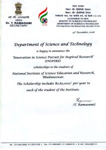 scholar letter sample csir niser