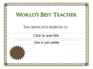 scholarship certificates templates world s best teacher award certificate