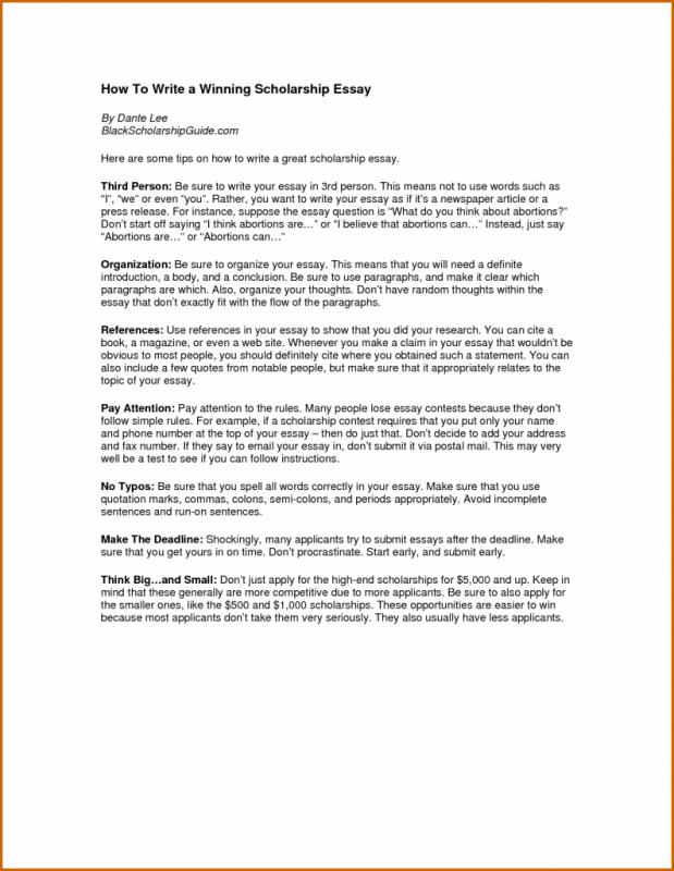 How to Start a Scholarship Essay (With Examples) - Scholarships