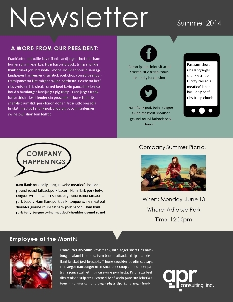 school newsletter templates free