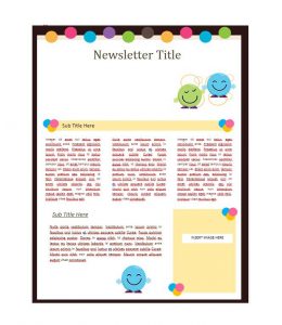 school newsletter templates newsletter template