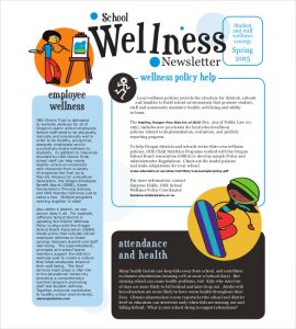 school newsletter templates school wellness newsletter