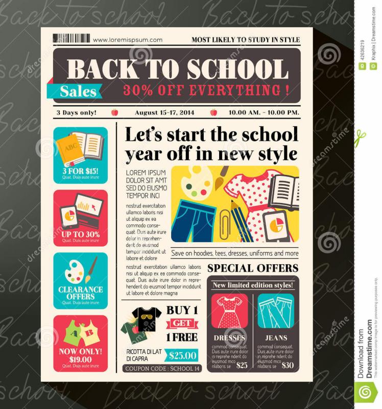 school newspaper template