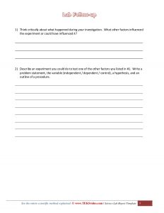 science lab report template awesome science lab investigation report template