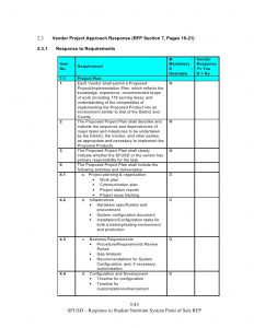 scope of work sample sns pos system rfp response template