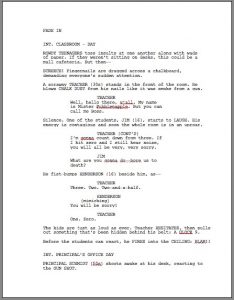 screenplay format template screenplay template