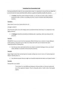 script format example formatting your presentation script