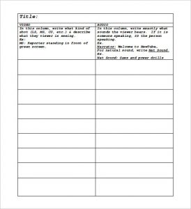 script writing template free download column script template word doc