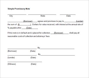 secured promissory note template simple promissory note