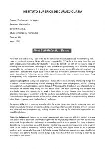 self reflection essay callfinal selfreflection essay