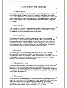 service agreement template it service agreement template