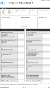 settlement agreement form hud settlement statement