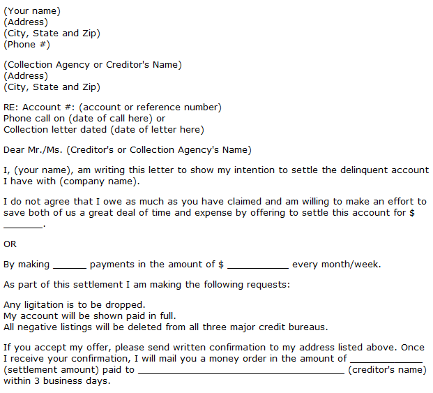 settlement agreement format