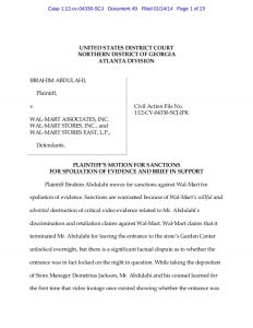 settlement agreement template motion for sanctions against walmart