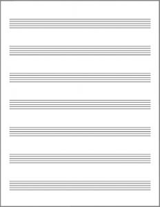 sheet music template blank (larger) staves no clef page