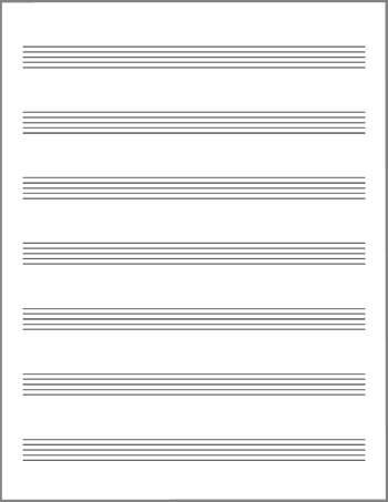sheet music template