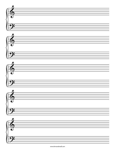 sheet music template