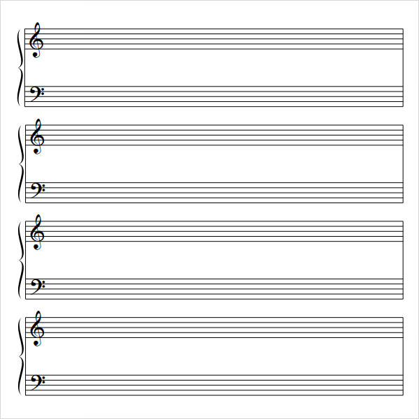 template for music manuscript paper