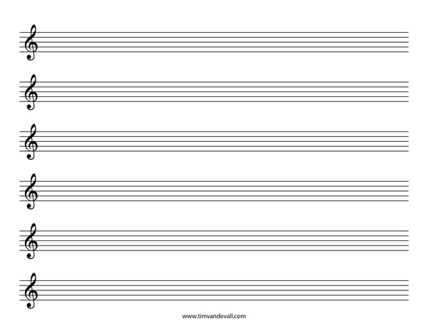 sheet music template