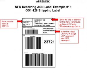 shipping label example image x