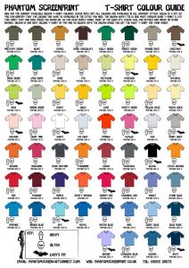 shirt order form template tshirtcolourguide