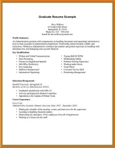 short auto biography first resume template no experience administrative assistant resume no experience