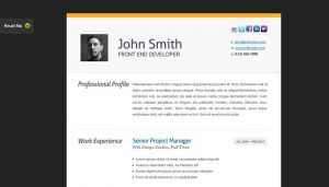 short biography templates clean cv resume html template