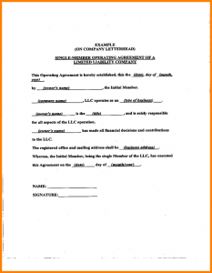 short rental agreement operating agreement samples sample llc operating agreement sample l