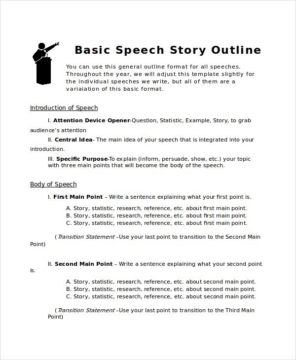 Short Story Outline Template Business