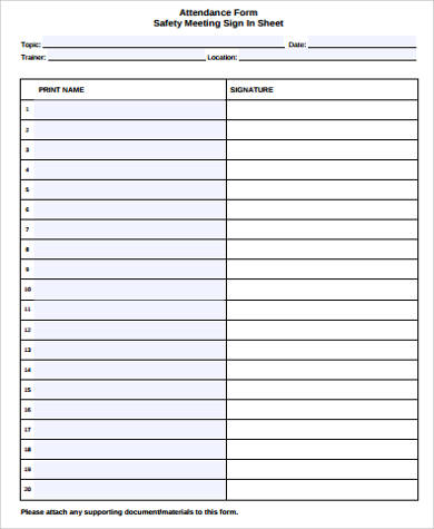 sign in sheet pdf