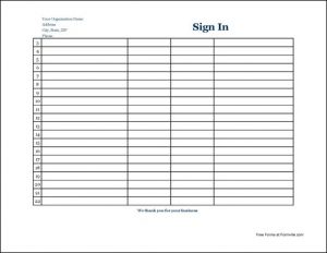 sign in sheet pdf sign in sheet