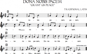 sign up sheet pdf dona nobis pacem