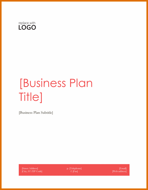 simple business plan template word