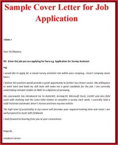 simple cover letter format example of a simple cover letter