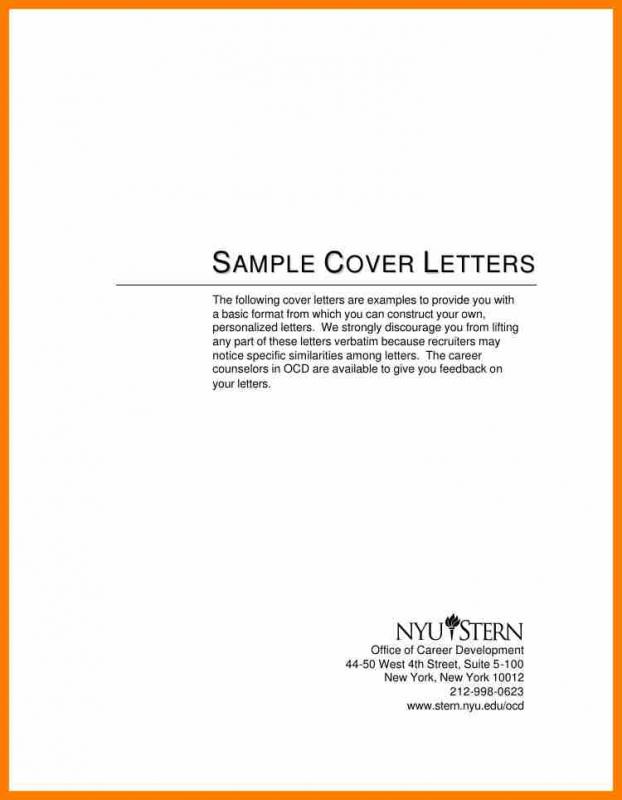 free simple cover letter