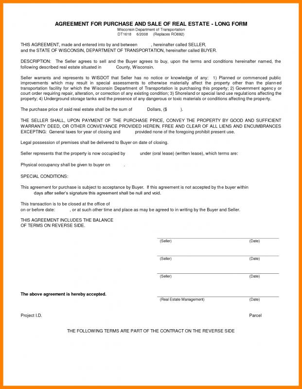 simple home purchase agreement