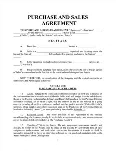 Simple Home Purchase Agreement | Template Business