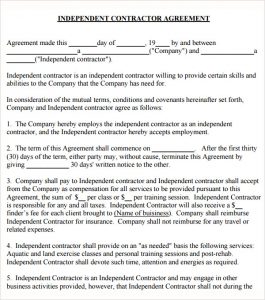 of form 8041 sale contract Independent Business  Template Contractor Agreement Simple