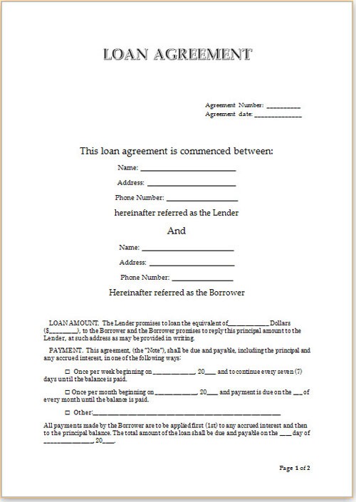 Convertible Loan Agreement Template