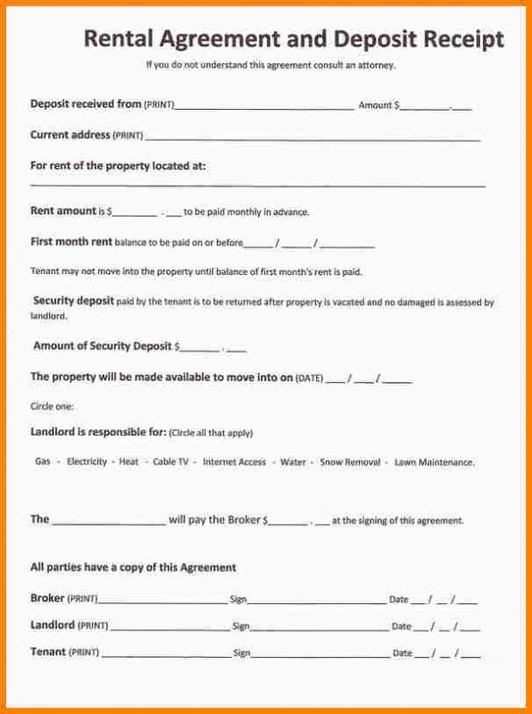 Free Printable Simple Lease Agreement Customize and Print