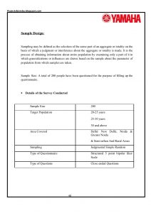 simple order form a project report on customer satisfaction of two wheelers industries with special reference to yamaha motors