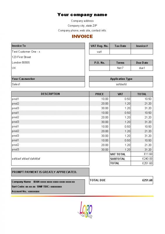 simple order form template