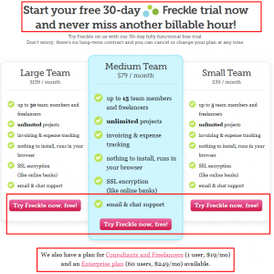 simple proposal template freckle pricing